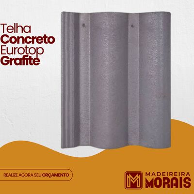 Telha Concreto Eurotop Grafite