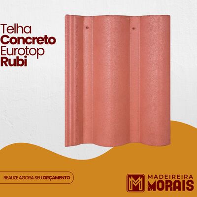 Telha Concreto Eurotop Rubi