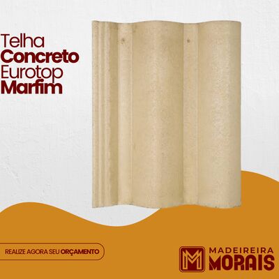 Telha Concreto Eurotop Marfim