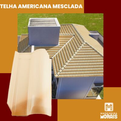 Telha Esmaltada Americana Mesclada