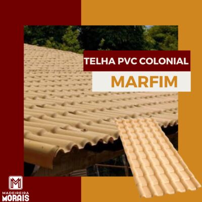 Telha PVC Colonial Marfim